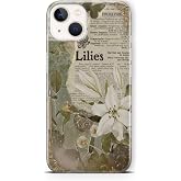Multitronic iPhone 13 Uyumlu Lilies Tasarım Baskılı Şeffaf Kılıf, strlght13i493