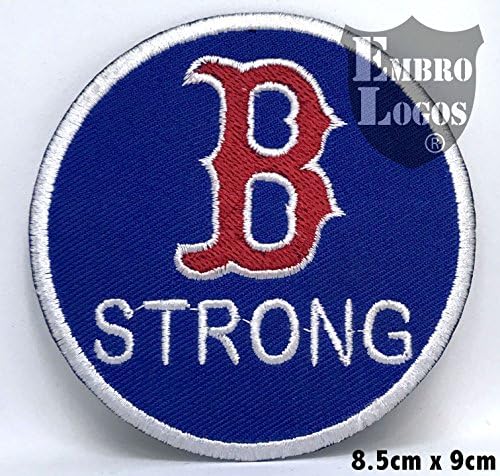 B Strong Boston Red Sox Uniform Jersey Iron/ Sew-on Embroidered Patch