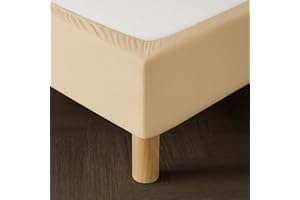 Dahlica Vestiletto Matrimoniale 160x200 Beige – Tessuto Morbido ed Elastico – Finitura Impeccabile – Facile da Installare