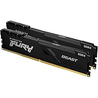 Kingston Kit di memoria FURY Beast 16 GB (2 x 8 GB) 3200 MHz DDR4 CL16 per PC Kit de 2 KF432C16BBK2/16