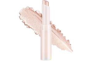 BUTBU Long Lasting Eyeshadow Stick, Fard a Paupiere Creme Très Pigmentée, Jelly Jewels Glitter Stick Paillettes, Longue Durée, Sensation de Rosée, Chatoyant, Intense en Couleurs