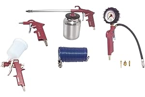 ELMAG 42090 Profi-Air Druckluft Heimwerker Set 6 teilig, Mehrfärbig