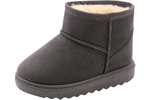 Happy Cherry Bottes Enfants Fille Antidérapant Chaud Enfant Bottes de Neige Hiver Fille Bébé Fourrure Chaussure Hiver Bebe Fille Souple Epais