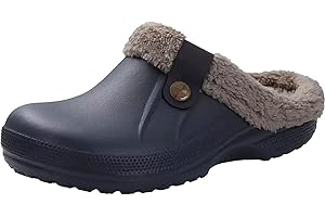 KINENGXI Pantofole Uomo Donna Invernali Zoccoli e Sabot All'aperto Caldo Pelliccia Ciabatte Morbido Impermeabile Scarpe da Giardino