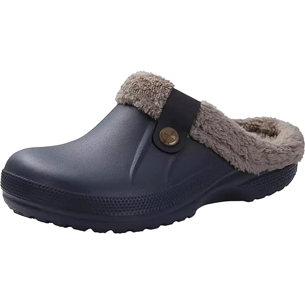 Chaussure Femme Ete Chaussons Femme Hiver Faux Fourrure - Mocassins Doux Chauds Intérieur Extérieur - Gris 38 EU Pantoufles Chaudes Maison