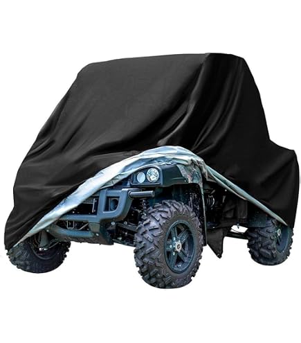 NEVERLAND Copertura UTV per esterni, impermeabile, resistente, per Polaris Ranger RZR Yamaha Rhino Can-Am Commander Defender Honda Pioneer, Kawasaki, Mule, Sxs, Teryx 2-3 passeggeri (fino a 325 cm