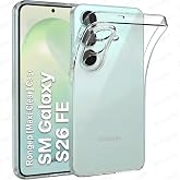 Rongep [Maxi-Clear] Samsung Galaxy S26 FE i&ccedil;in Şeffaf Telefon Kılıfı Kamera Y&uuml;kseltili S26 FE Koruyucu Darbelere Dayanıklı Es