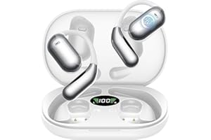 Boytond Ultra Open Ear Earbuds - Bone Conduction Headphones Wireless Bluetooth, Waterproof Deep Bass Earphones for Fitness and Running, Secure Fit for Small Ears, Sweat-Resistant for Workouts