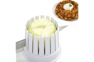QOTSTEOS Blossom Maker Trancheuse d'oignons, outil de cuisine pour coupe-fruits et légumes, apéritif d'oignon frit (blanc)