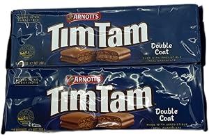 ARNOTT'S Arnotts Tim Tam Doppio Strato 200G Di Cioccolato Australiano (Confezione da 2)