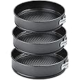 Alpine Cuisine Spring Form Pan Cake Mold 3-Piece Set