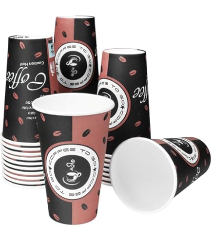 Trendsky 3000 Stück Kaffeebecher Coffee to go Pappe beschichtet 200 ml