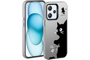 YUXING Funda para Xiaomi Redmi 12 4G - Carcasa Teléfono Móvil Antichoque Delgada Patrón Artístico Fresco Bumper Slim Case Cover (Cat)