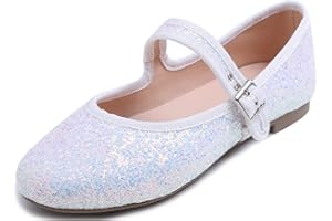 Feversole Women's Soft Breathable Mary Jane Memory Foam Cushioned Comfort Round Toe Metal Buckle Flats Walking Shoes