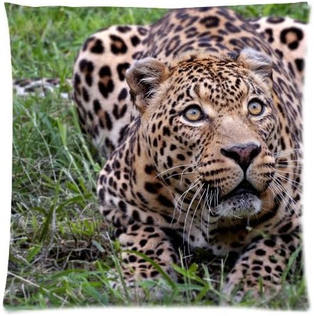 GraebnerSaleStore 18X 18inch Pastoral Style Cotton Linen Decorative Throw Pillow Cover Cushion Case African Leopard H:707
