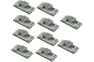 Hailege 10pcs Mini Step Down Buck Power Module DC-DC 12-24V a 5V 3A Tensione fissa Uscita 1.8V 2.5V 3.3V 5V 9V 12V Efficienza regolabile opzionale 97.5%
