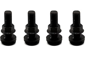 VanEssential L-Track Single Stud Bolt M10 x 1.0 Thread (Metric) 38mm / 1.5 inch Venture Track Accessory Black - 4 pcs