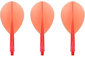 Condor Darts Flight Plain Clear Red Teardrop S