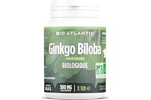 BIO ATLANTIC Ginkgo biloba Bio - 300 mg - 120 Comprimés