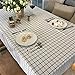 Produktbild Bbdsj Moderne einfach Home tischdecke Stoff baumwolle leinen Verdicken sie Lattice] Tischtuch Rechteck Schrankabdeckung tv Mehrere farben Weißes tischtuch-Weiß 140x230cm(55x91inch)