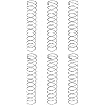 sourcing map 6Pcs Compression Springs, 1mm Wire Diameter x 15mm OD x 80mm Length 304 Stainless Steel Extension Spring Ballpoint Pen Pressure Springs for Shop Home Repairs, Silver