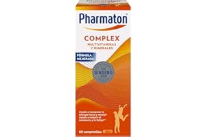 Pharmaton Complex - Multivitamínico con Ginseng G115-60 Comprimidos - Energía Física y Mental - Vitaminas para el cansancio