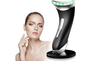 Anluomania Massaggiatore Viso Lifting, Dispositivo di Bellezza Antirughe, Face Massager, 3 Modalità, 45℃ Terapia del Caldo, Massaggio Viso EMS Gua Sha Rassodante Viso e Collo