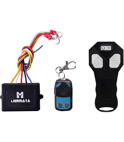 Télécommande Sans Fil Pour Treuil 12V - Portée 30 M, 2 Pièces, Compatible Treuils Jusqu'à 7.7 Kg
