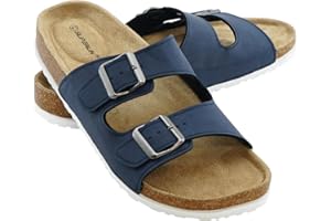 GENERISCH + Pantoletten Sandalen Hausschuhe Schlappen Clogs Kork Fußbett Gr. 36-49