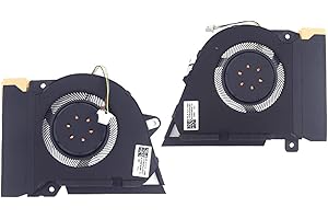 ANNESA Fleshy Leaf CPU+GPU Cooling Fan Replacement for ASUS Rog Zephyrus G14 GA401I GA401IV GA401IU GA401IH GA401II GA401IH-BR7N2BL GA401IHR 12V 1A Series DFSCK22115181H FMBC DFSCK22105182H FMBB