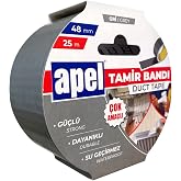 Apel Tamir Bandı (Duct Tape) Askılı Karton 48 mm x 25 m Gri