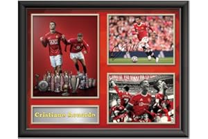 LEVVIYE Cristiano Ronaldo signiertes Poster Autogramm Foto Bild 25,4 x 20,3 cm ungerahmt Dekorationen Geschenke Erinnerungsstücke
