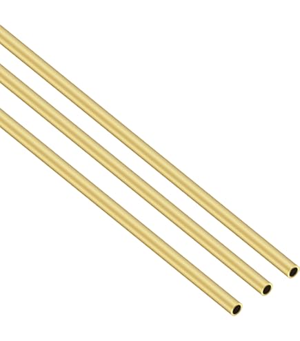 DTGN 8mm X 0.3mm X 300mm(ODxMur TxL) Laiton Tube - 4Paquet - Bien
