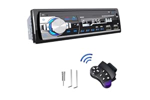 Autoradio Bluetooth Manos Libres, CENXINY 4 x 65W RDS Radio de Coche Bluetooth 5.0 LCD con Reloj, Soporte USB/AUX en FM/MP3/WMA/WAV/MPE