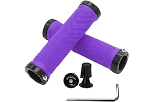 PLATT impugnature in Gomma Antiscivolo manopole con estremità della Barra in Alluminio e Chiave a brugola per Bicicletta MTB