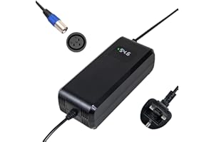 YANGZIDIANYUAN 54.6v 4a battery charger, suitable for 48V lithium battery,half the charging time of 54.6v 2a, with LED display and multiple protection, equipped with connector 3 pin XLR