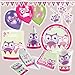 Produktbild 8 Eulen Party Teller 23 cm Partygeschirr Eule Speiseteller Partyteller Pappteller Kindergeburtstag Einwegteller Essteller Kinderteller Pizzateller Eulenteller Grillteller