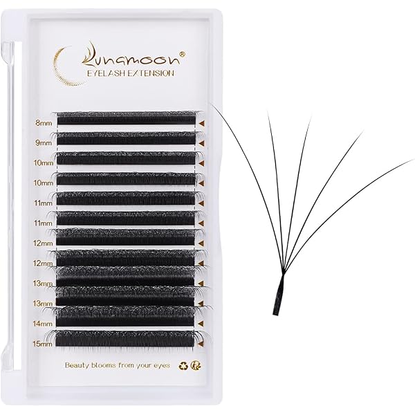 320 Y-Lashes Für Wimpernverlängerung – 2D-Wimpernfächer, 13 Mm, C-Curl, 0,15 Mm Stärke