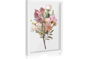 SUPRROW 3D-ram för fyllning, skuggbox, 20 x 29 cm, dekorativa väggar, bilder, blommor, A4, hantverk, presenter