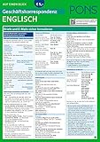 Image de PONS Geschäftskorrespondenz auf einen Blick Englisch: Briefe und E-Mails sicher formulieren (PONS Auf einen Blick)