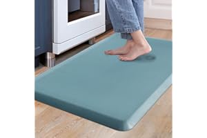 Carvapet Antiscivolo Tappetino da Cucina Anti-Fatica Stuoie in Piedi PVC Ammortizzato Comfort Tappeto da Cucina(Alzavola,44x70cm)