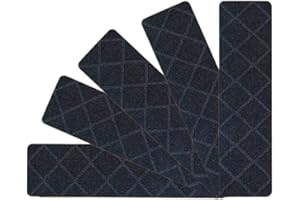 Ray-Velocity Tappetini per scale, autoadesivi, per gradini in legno, per scale, rimovibili, lavabili, per bambini, anziani e animali domestici