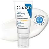 CeraVe AM Facial Moisturising Lotion SPF50, Hydrating and UV Protection, with Ceramides & Vitamin E, for Normal to Dry Skin,