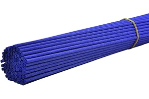 OUGUAL 100 Piezas Varillas difusoras de Fibra, Varillas difusoras de Aceite Esencial de habitación para Fragancia de Aroma (Morado, 30cm*3mm)