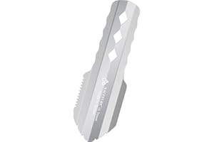 NACETURE Ultralight Backpacking Trowel Aluminum Shovel Small Potty Multitool with Longer Handle Design Essential for Hiking, Camping and Survival Bags (Sliver)