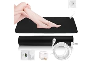 ERTLUTW Grounding Mat Earthing UK,Grounding Mat,30x100cm Earthing Sheets for Improved Sleep Stress,Balance,Reduced Anxiety for Use at Home,Office,Work Ground Universal Pad for Health