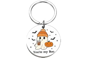 Doraler Halloween Gifts Boo Basket Ghost Keychain for Her Women Teen Girls Perfect Ideas Gift Girl Cool Stuff Funny Him Baskets Stuffers