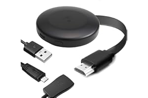 INAJOKE Miracast HDMI Inalámbrico 4K, Adaptador WiFi Display Compatible con Mac iOS, Android, Windows, Duplicación de Pantalla en TV, Monitor o Proyector Smart TV