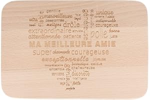Spruchreif PREMIUM QUALITÄT 100% EMOTIONAL | Planche à petit-déjeuner en bois | Planche à pain avec gravure | Cadeau pour la Meilleure Amie | Cadeau BFF
