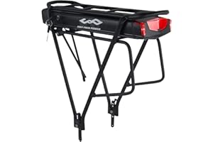 HXRFOAK UPP 36V 13AH Rack posteriore Ebike batteria al litio per 0-700W motore, batteria della bicicletta elettrica con caricabatterie(con portapacchi)